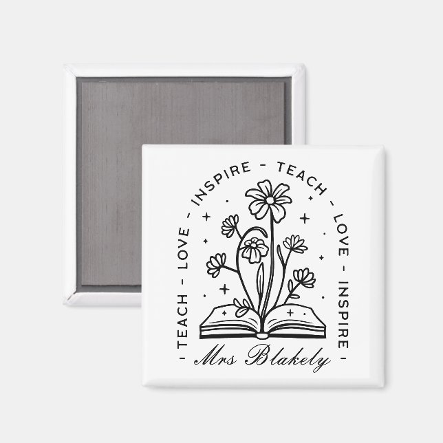 Unterrichten der Liebe inspiriere den Namen des pe Magnet (Vorderseite/Rückseite)