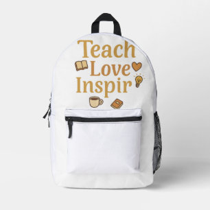 Unterrichten der Liebe Inspiriert Bedruckter Rucksack