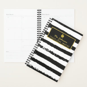 Unterrichten der Liebe Inspiriert   Black Stripes  Planer