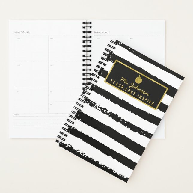 Unterrichten der Liebe Inspiriert | Black Stripes  Planer (Anzeige)