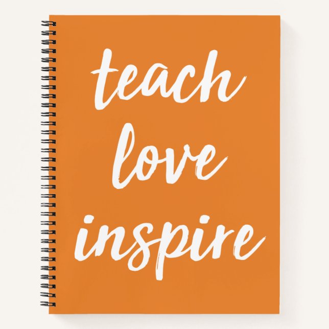 Unterrichten der Liebe Inspiriert | Inspirationsph Notizbuch (Vorderseite)