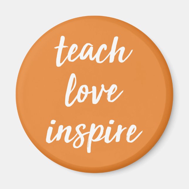 Unterrichten der Liebe Inspiriert | Inspirationssp Magnet (Vorne)