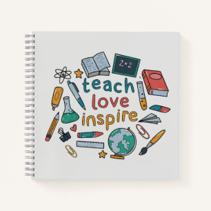 Unterrichten der Liebe Inspiriert Notizbuch