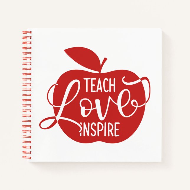 Unterrichten der Liebe Inspiriert Notizbuch (Vorderseite)