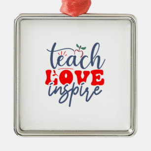 Unterrichten der Liebe Inspiriert Ornament Aus Metall