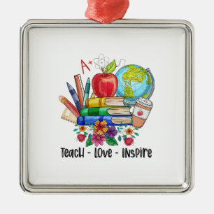 Unterrichten der Liebe Inspiriert Ornament Aus Metall