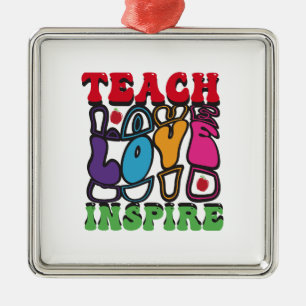 Unterrichten der Liebe Inspiriert Ornament Aus Metall