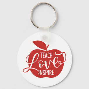 Unterrichten der Liebe Inspiriert Schlüsselanhänger