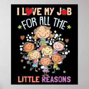 Unterrichten Ich Liebe Meinen Job Aus Allen Kleine Poster