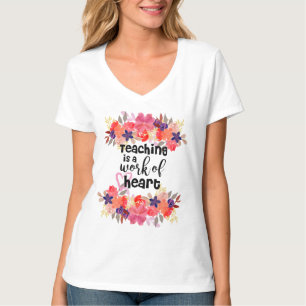 Unterrichten ist ein Kunstwerk - Blumenwasser T-Shirt