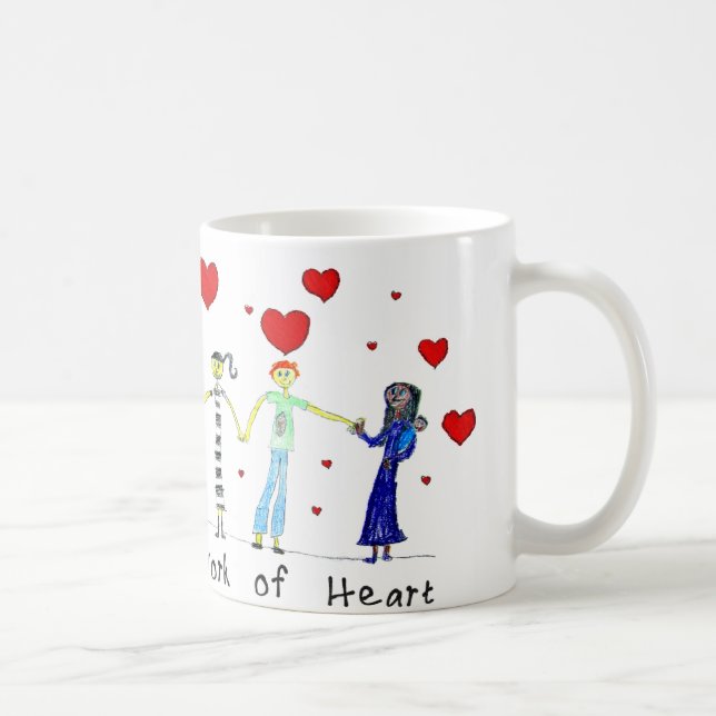 Unterrichten ist ein Werk der Herz-Tasse Kaffeetasse (Rechts)