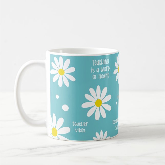 Unterrichten ist ein Werk der Herz-Tasse Kaffeetasse (Links)