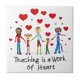 Unterrichten ist ein Werk des Herzens Fliese