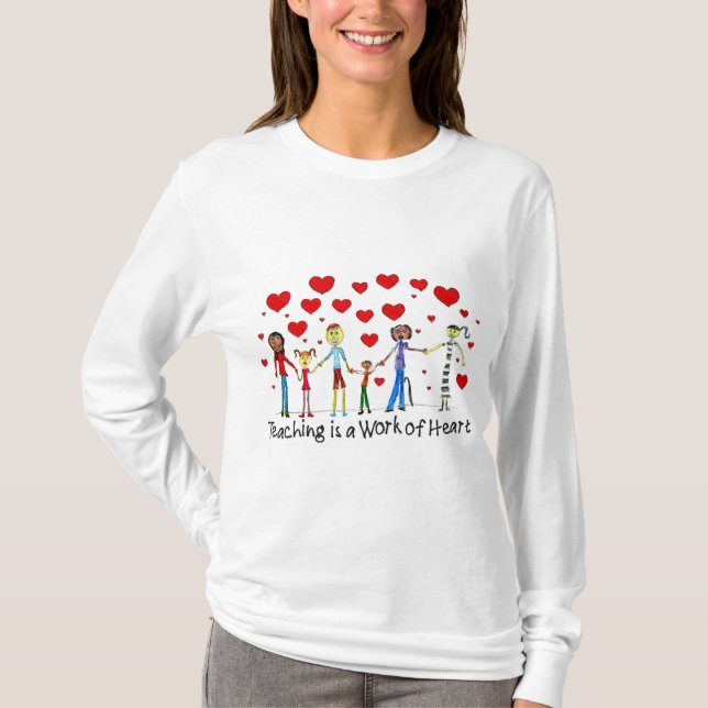 Unterrichten ist ein Werk des Herzens Shirt (Vorderseite)