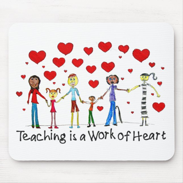 Unterrichten ist ein Werk von Heart Mouse Pad Mat Mousepad (Vorne)