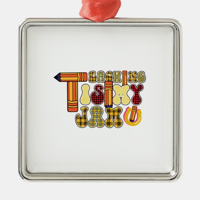 Unterrichten ist mein Jam Ornament Aus Metall (Vorne)