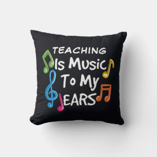 Unterrichten ist Musik Für Meine Ohren Custom Kissen