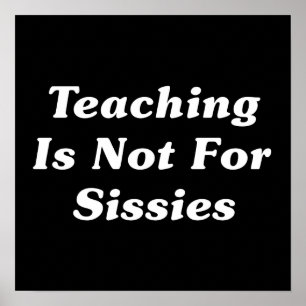 Unterrichten ist nicht für Sissys Poster