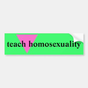 Unterrichten Sie Homosexualität Autoaufkleber
