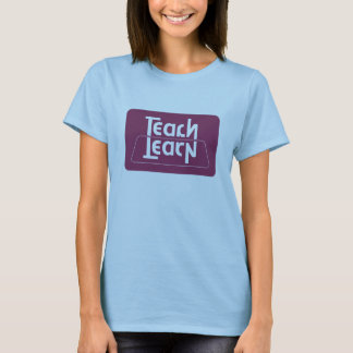 Unterrichten Sie,/lernen Sie optische Täuschung T-Shirt