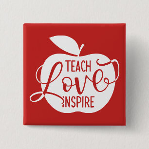 Unterrichten Sie Liebe inspirieren Button