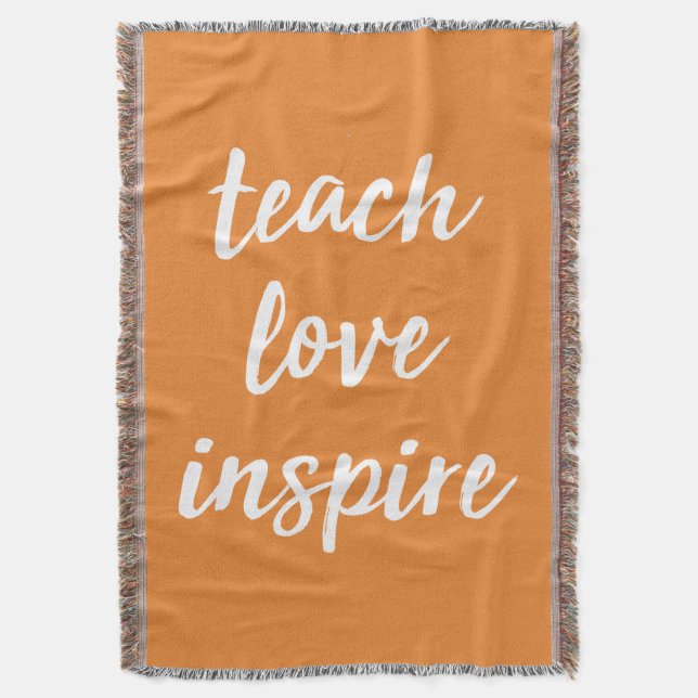 Unterrichten Sie Liebe inspirieren | Inspirational Decke (Vorderseite Vertikal)