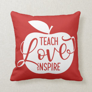 Unterrichten Sie Liebe inspirieren Kissen