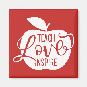 Unterrichten Sie Liebe inspirieren Magnet