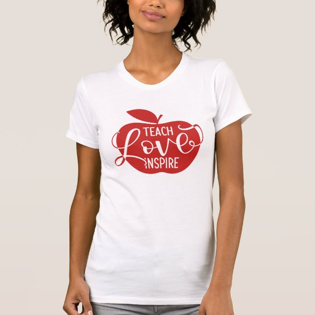 Unterrichten Sie Liebe inspirieren T-Shirt (Vorderseite)