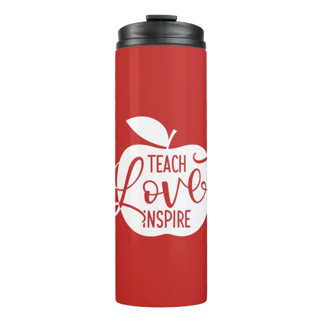 Unterrichten Sie Liebe inspirieren Thermosbecher (Vorderseite)