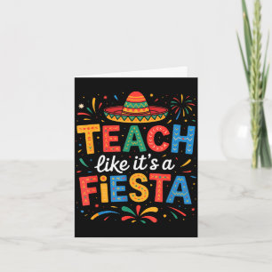 Unterrichten Sie wie ein Fiesta-Lehrer Sombrero Ci Karte