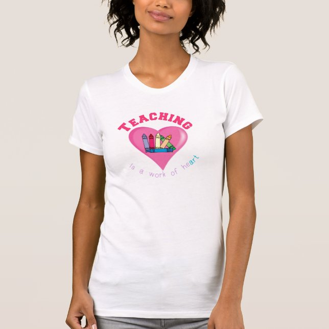 Unterrichten von T - Shirt im Herzen (Vorderseite)
