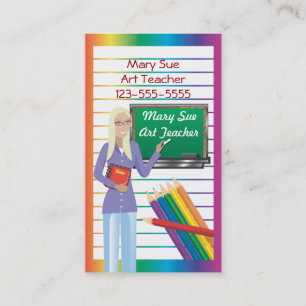 Unterrichtende Visitenkarte