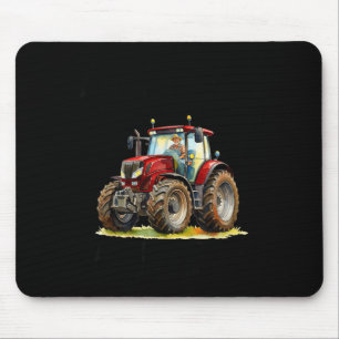Unterschätze einen alten Mann fährt einen Traktor Mousepad