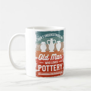Unterschätze Nie Einen Alten Mann, Der Töpferei Li Kaffeetasse