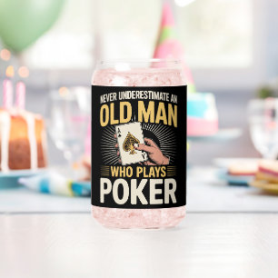 Unterschätze niemals die Pokerkarte des alten Mann Dosenglas