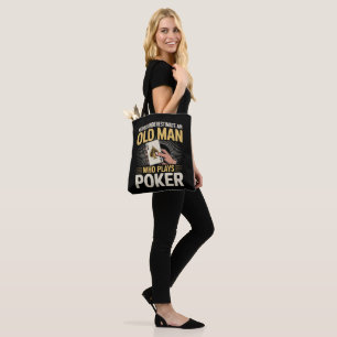 Unterschätze niemals die Pokerkarte des alten Mann Tasche