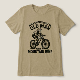 Unterschätze niemals einen alten Mann mit einem Mo Tri-Blend Shirt