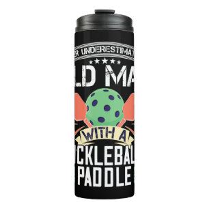 Unterschätze niemals einen alten Mann mit Pickleba Thermosbecher