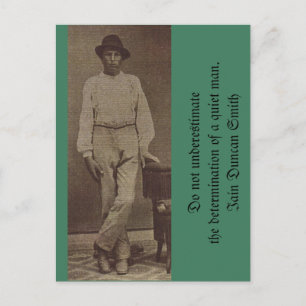 Unterschätzen Sie nicht die Entschlossenheit Postkarte