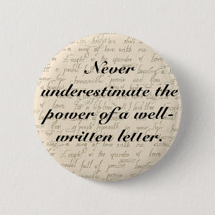 Unterschätzen Sie nie den Power eines Buchstaben Button