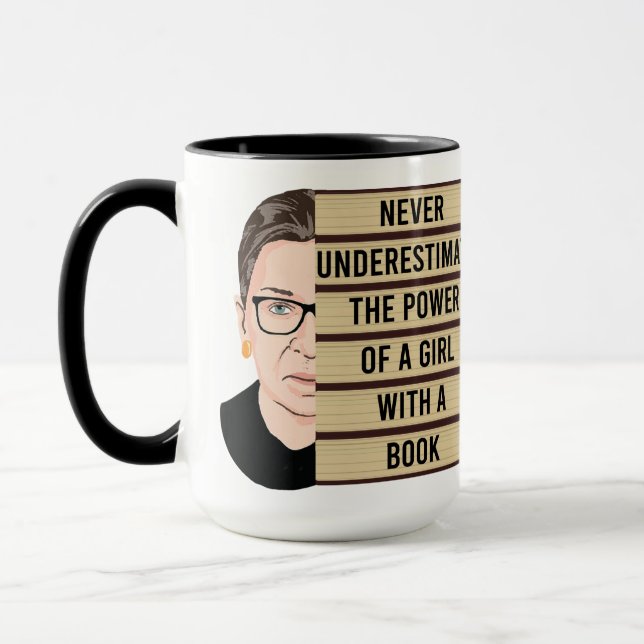 Unterschätzen Sie nie den Power eines Mädchens Tasse (Links)