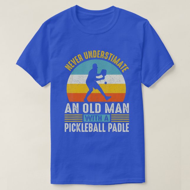 Unterschätzen Sie nie einen alten Mann, der ein lu T-Shirt (Design vorne)