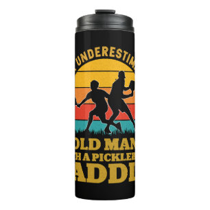 Unterschätzen Sie nie einen alten Mann mit einem P Thermosbecher