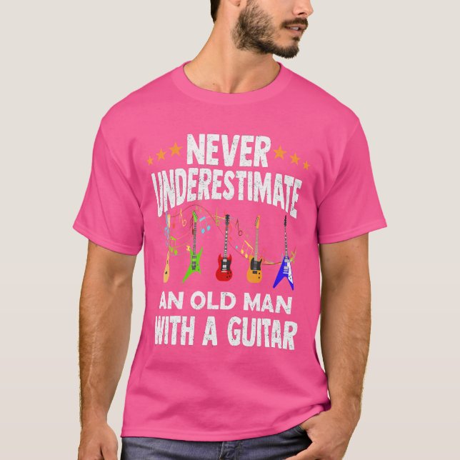 Unterschätzen Sie nie einen alten Mann mit einer G T-Shirt (Vorderseite)