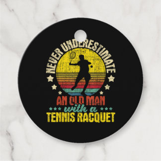 Unterschätzen Sie nie einen alten Mann - Tennisspi Geschenkanhänger