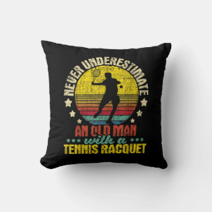 Unterschätzen Sie nie einen alten Mann - Tennisspi Kissen