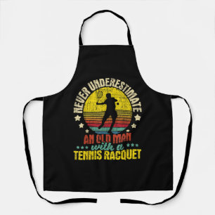 Unterschätzen Sie nie einen alten Mann - Tennisspi Schürze
