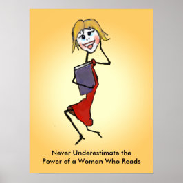 Unterschätzen Sie niemals den Power einer Frau, di Poster