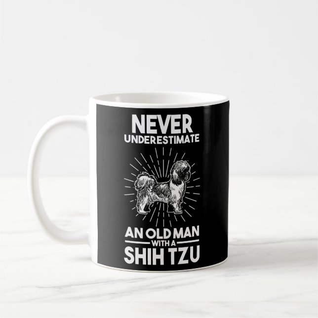 Unterschätzen Sie niemals ein Altes mit einem schi Kaffeetasse (Links)